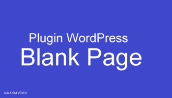 Blank Page Plugin WordPress!