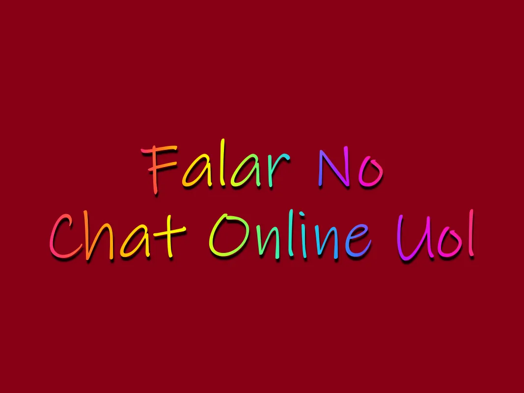 Como Falar No Chat Online Uol!